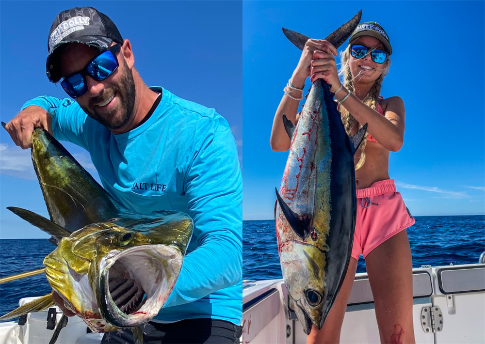 Dirty Dolly Fishing Charters Captain Jason and First Mate Lexi